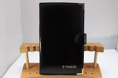 Vintage (c1980) Parker Lacquer Collection 12 Pen Display Case Black Leather • $124.32