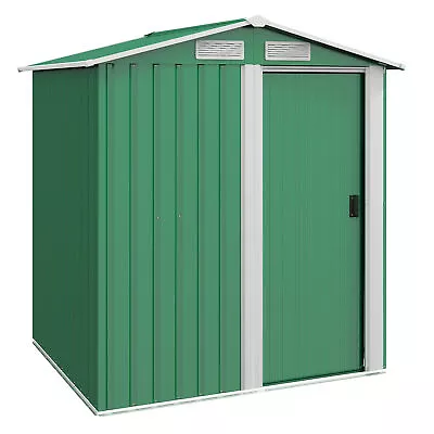 Outsunny 5ft X 4.3ft Outdoor Metal Storage Shed With Sliding Door Sloped Roof • £169.99