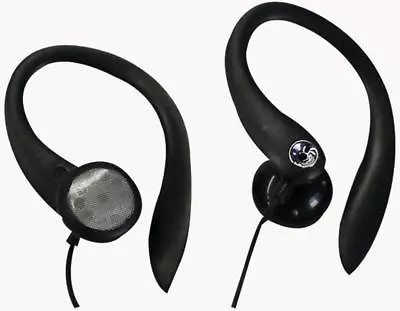 £6.35 • Buy Clip On Earphones - Black Sport Running Walking Exercise Earphones