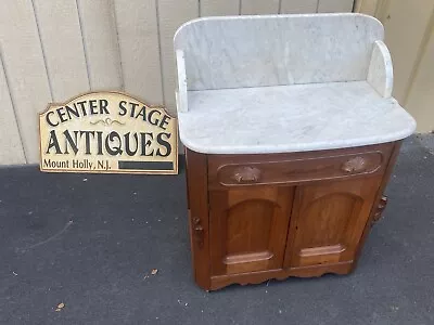 64814 Antique Victorian Walnut Washstand Dresser • $425