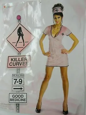Women's Pink SMALL (7-9) Rescue Killer Curves Nurse Medicine Halloween Costume • $18