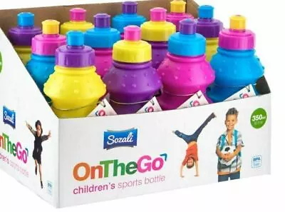 Kids Children Sports Drinks Water Bottle School Lunch Dinner BPA Free 350ml • £5.45