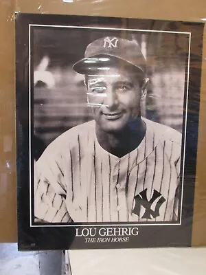 Lou Gehrig The Iron Horse Vintage Poster Baseball 1990 Cng2763 • $47.47