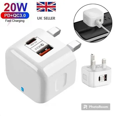 USB Plug With C Port - UK Wall Plug USB-C • £8.99