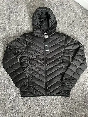 Mens Emporio Armani EA7 Light Down Jacket 8NPB09 Black Size XL BNWT RRP £160 • £89.99