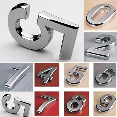 £2.87 • Buy 0-9 Self-Adhesive Door Reflective Stickers House Address Sign Mailbox Numbers