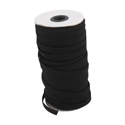 Wide Braided Elastic Band For Crafts 6mm 64m Belt Hair Belt Shoe Lace Decoration • $5.82