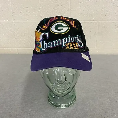 Super Bowl XXXI Champions Green Bay Packers Champions Hat Snapback Cap NFL • $19.99