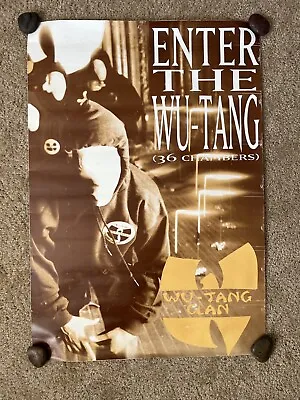 Wu-Tang Clan - Enter The 36 Chambers HIP-HOP Poster 23x33 RARE RZA GZA ODB METH • $249.99