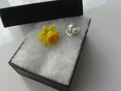 Handmade Yellow Spring Daffodil Brooch Tie Lapel Tac - Marie Curie Charity 12872 • £3.99