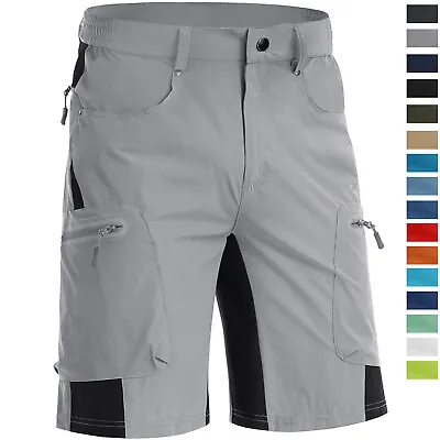 Mens MTB Cycling Shorts Mountain Biker Outdoor Hiking Quick Dry Cargo Work Pants • $33.98