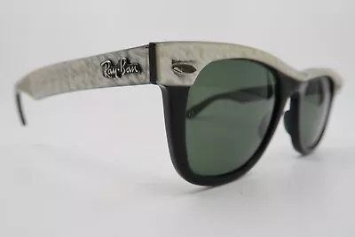 Vintage B&L Ray Ban WAYFARER Sunglasses USA Etched BL Low Production Colour Way • £15