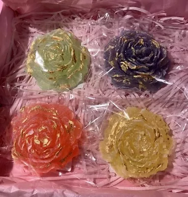 Edible Crystal Kohakutou 4  Peony Shaped Candy Sweets Gift Box  Asmr Vegan • £24.99