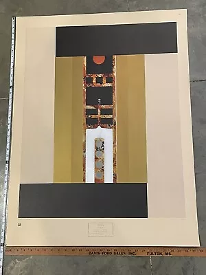 Shiou Ping Liao Abstract Modern  Mid Century Vintage Poster Printed In Italy • $75