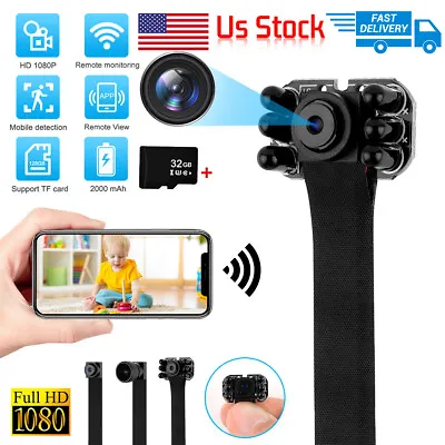 4k Mini WIFI Hidden Nanny Cam Wireless 1080P HD Spy Pinhole DVR Screw DIY Camera • $31.98