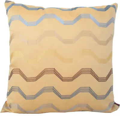 MISSONI HOME CUSHION COVER EMBROIDERED COTTON SATEEN 16x16  40x40cm DINDI 481 • $95