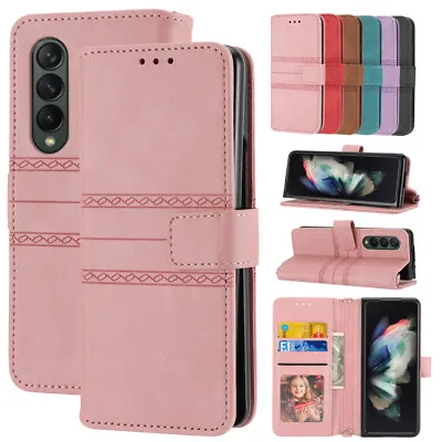 $18.88 • Buy For Samsung Galaxy Z Fold 2/Z Fold 3 5G Magnetic Leather Wallet Phone Case Cover
