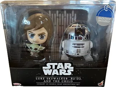 Cosbaby COSB866 Luke Skywalker R2-D2 And The Child Bobble Head  • $30