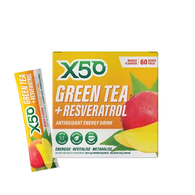 X50 Green Tea Detox Teatox Fat Burner Weight Loss Drink Tribeca Health 60 Sachet • $57.95