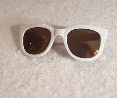 J. CREW Women's Oversized Sunglasses Tinted Lens- White - BG010 - NWOT • $23.99