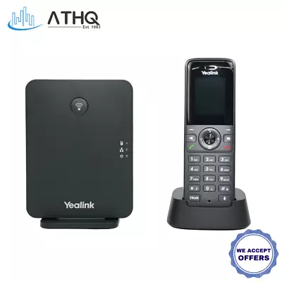 Yealink W73P IP DECT Phone Bundle W73H With W70 Base Wireless VoIP SIP • $149