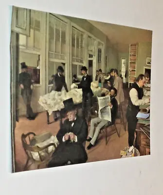 Edgar Degas ~ The Cotton Office At New Orleans 1954 Albert Skira 4  X 4-3/4  • $19.99