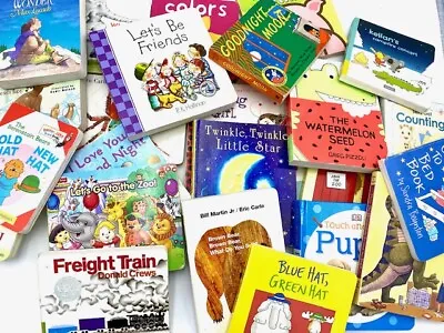 $21.75 • Buy Lot Of 20 Random Children Board Books For Toddlers Bedtime Stories Fun 