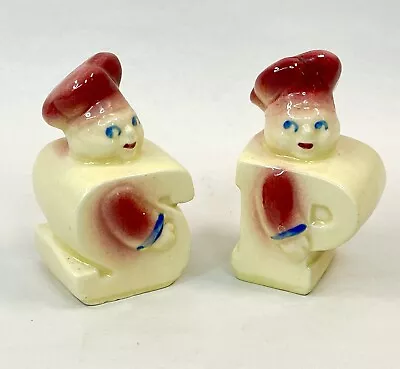 Shawnee Chefs S & P Vintage Salt And Pepper Shakers 3½  USA Art Pottery • $14