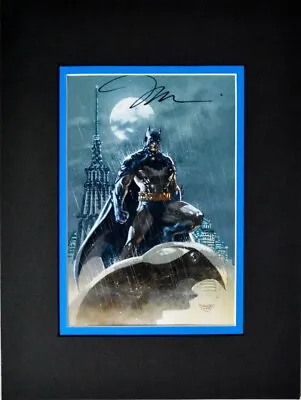 BATMAN Above Gotham PRINT PROFESSIONALLY MATTED & HAND SIGNED By Artist Jim Lee • $65.99