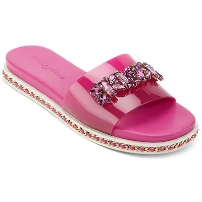 Karl Lagerfeld Paris Womens Bijou Embellished Slides Flip-Flops Shoes BHFO 5962 • $54.99