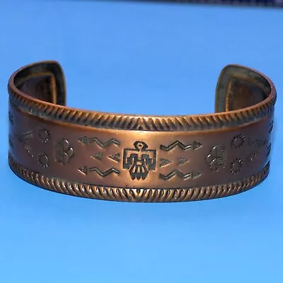 Vintage Bell Trading Post Copper Bracelet Native American Thunderbird Navajo • $39.99