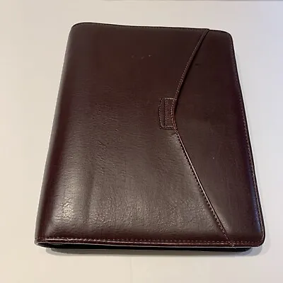 Day Runner 7 Ring Pro Business Planner  Organizer Burgundy Faux Leather 224-59 • $13