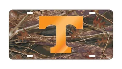 Tennessee Volunteers Mirrored Camo - Orange T License Plate / Car Tag • $24.95