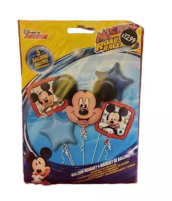 Disney - Mickey And The Roadster Racers - 5 Balloon Bouquet ⭐️⭐️⭐️⭐️⭐️ ✅️ • £10.95