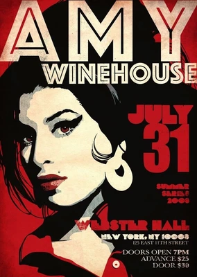 £4.94 • Buy Amy Winehouse  Vintage Style Icon Famous Singer Song Writer Music Art A4 Poster