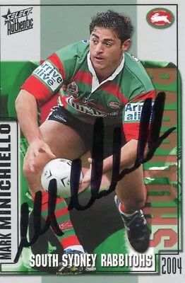 $5.99 • Buy @ Signed # Select Nrl Card  2004 Authentics Mark Minichiello Soths Sydney