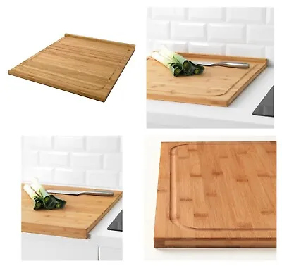 IKEA LÄMPLIG Wooden Large Cutting Chopping Serving BoardUse Both Sides46x53 Cm • £28.12