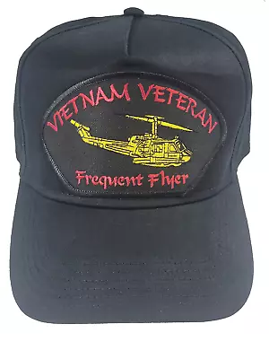 Frequent Flyer Vietnam Veteran Hat 2cap Huey Helicopter Aviation Rotary Wing Nam • $20.89