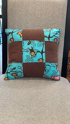 NEW Monkeys Patchwork Pillow • $29