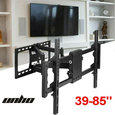 $76.96 • Buy UNHO Dual Pivot Arms TV Wall Mount Bracket For Samsung 50 55 60 65 75 80 85 Inch