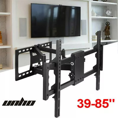 UNHO Dual Pivot Arms TV Wall Mount Bracket For Samsung 50 55 60 65 75 80 85 Inch • $82.96