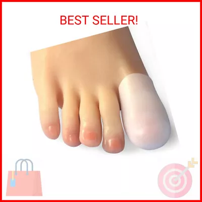 Big Toe Caps 10 Pack Gel Toe Sleeves Toe Bandage Cover For Big Toe Silicone To • $13.87