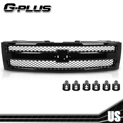 Grille Fit For 2007-2013 Chevrolet Silverado 1500 Chrome Shell W/ Black Insert • $86.99