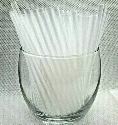 100X Clear Short  5.5  Straws Birthday Pub Summer Party Bar Cocktail Drink Sip • £4.79