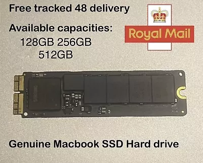 Apple SSD For MacBook Air Pro A1466 A1502 2013-2014-2015-2017 128GB/256GB/512GB • £18.99
