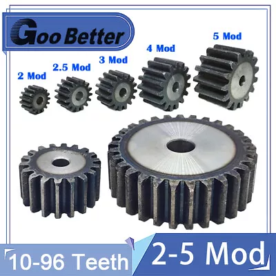 2M/2.5M/3M/4M/5M 10-96T Spur Gear Transmission Motor Gears (Harden By Quenching) • $122.22