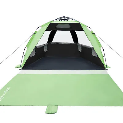 Auto Instant Pop Up Beach Tent Camping Hiking 6 Person Sun Shade Dome Shelter • $59.29