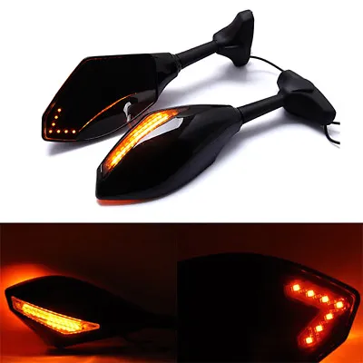 Motorcycle Led Turn Signal Rearview Mirrors For Honda Cbr1000rr 2005 2006 2007 • $39.77