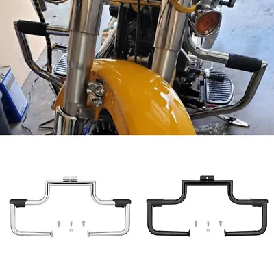 Mustache Engine Guard Highway Crash Bars Harley Softail Slim FLSTSB Fatboy 00-17 • $134.99