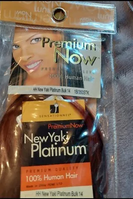 £18.95 • Buy  Premium Now Yaki Human Hair 14  Inch - Colour  